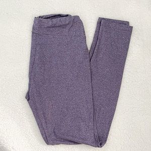 LuLaRoe OS Leggings - Heathered Purple